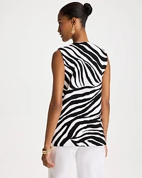 Zebra Refined Crewneck Sweater Vest