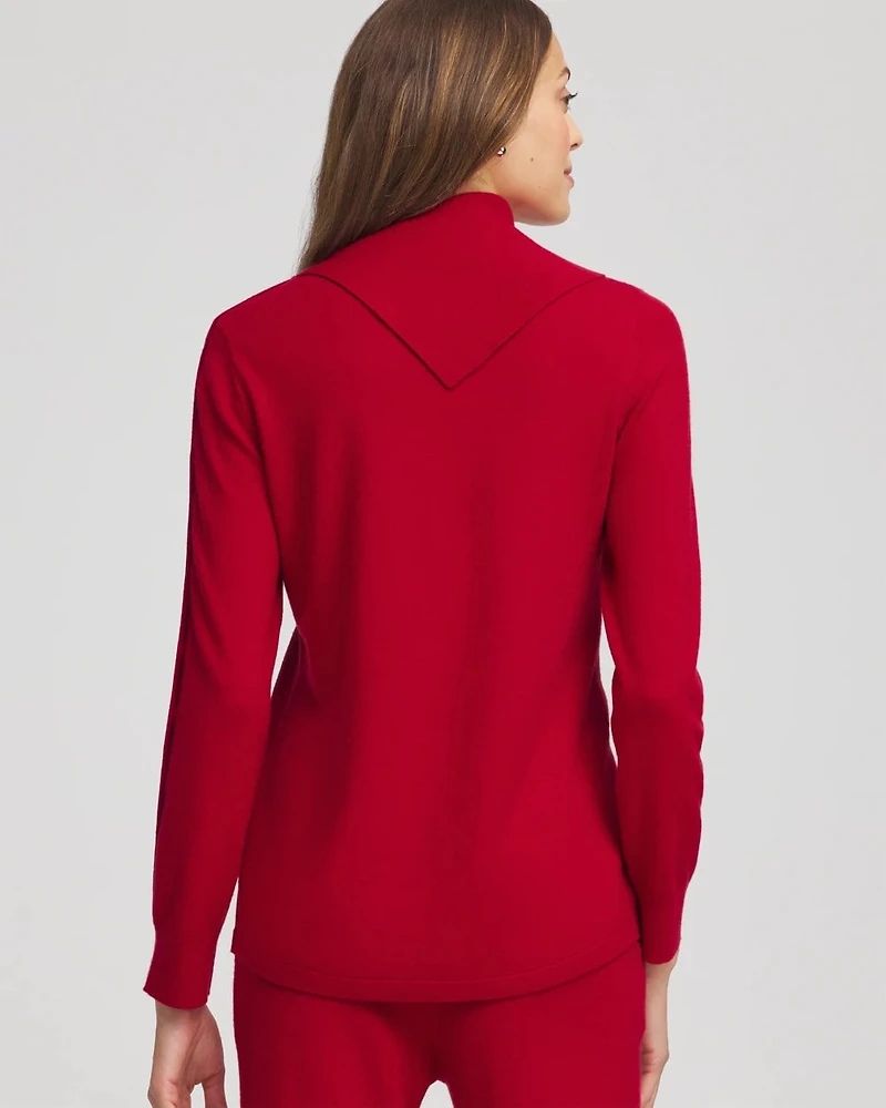 Zenergy® Luxe Envelope Neck Sweater