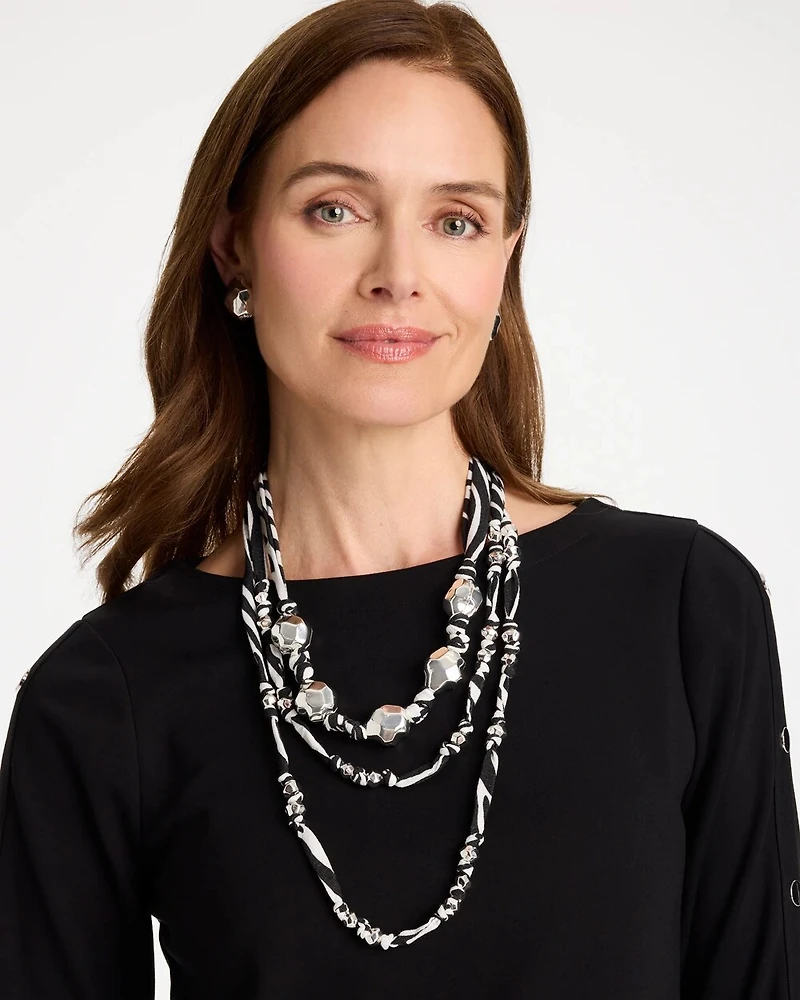 Convertible Zebra Necklace