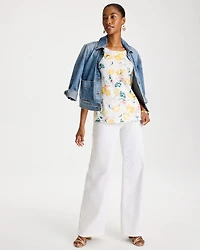 Cotton Slub Printed Tee