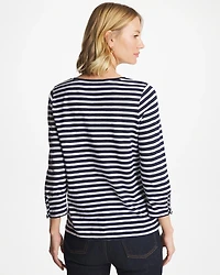 Slub Button Detail Tee