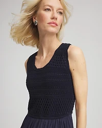 Crochet-Bodice Maxi Dress