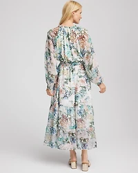 Georgette Tie-Front Maxi Dress
