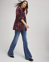 Crushed Velvet Blazer
