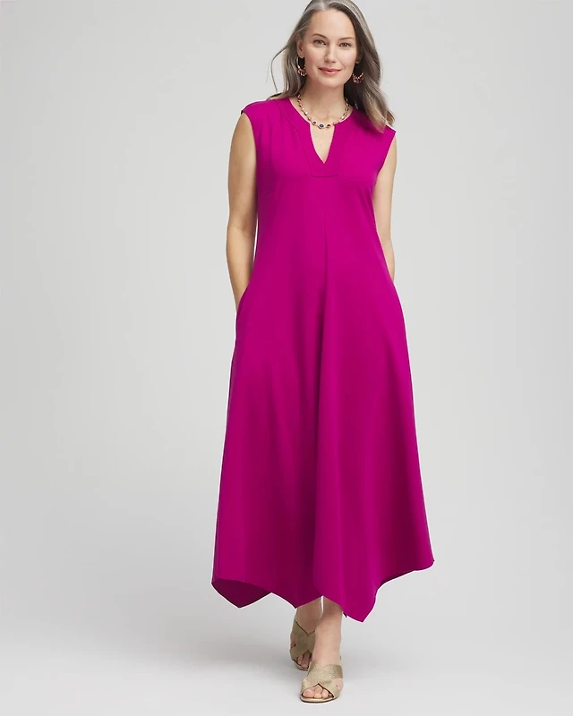 Chico's Trapunto Placket Midi Dress | Liberty Center