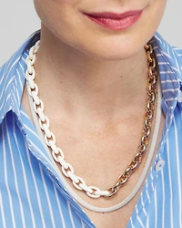 MagneticMix™ White Multistrand Necklace