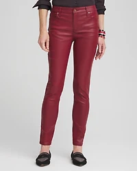 Petite Coated Denim Girlfriend Ankle Jeans