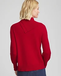 Button Envelope Neck Sweater