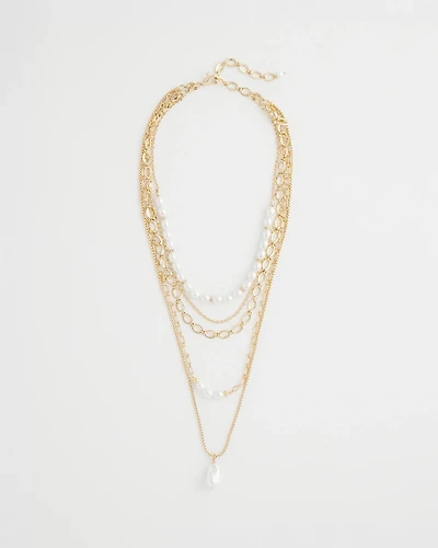 Convertible Pearl Multistrand Necklace