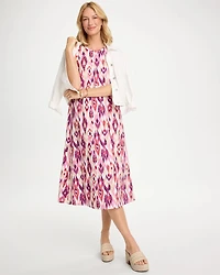 Printed Ponte Knit Tank Dress