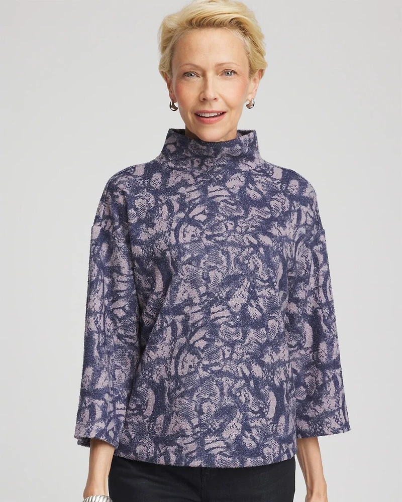 Animal Cozy Turtleneck