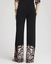 Travelers™ Wide-Leg Border Print Pants