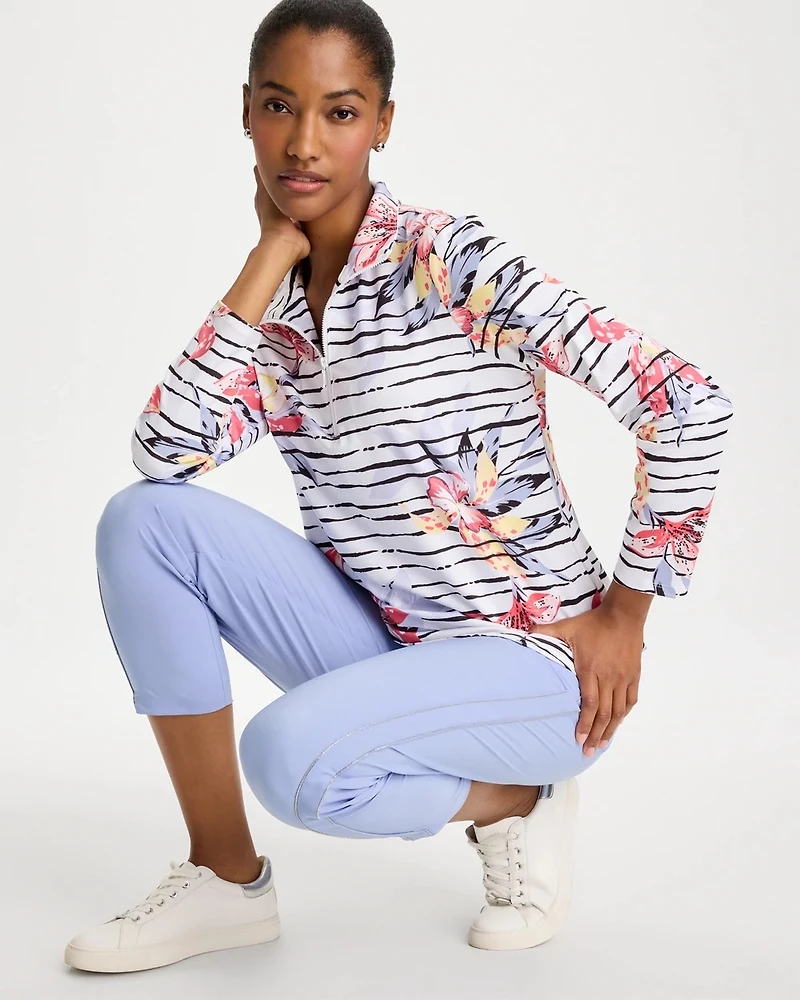 Zenergy® UPF Lily Print Half Zip