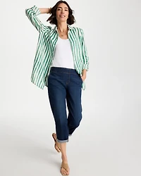 No Iron™ Striped Linen Tunic