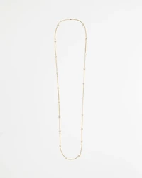 Fine Crystal Long Chain Necklace