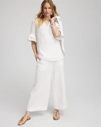 Linen Culotte Pants