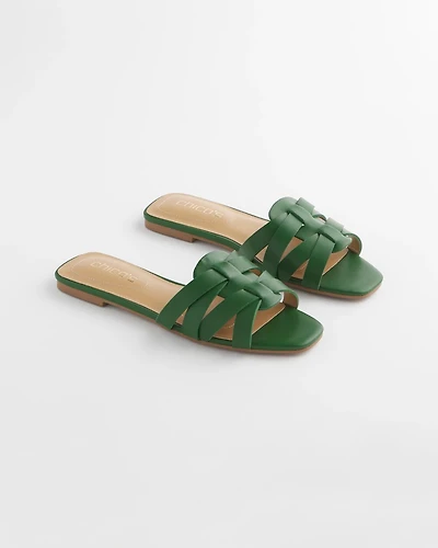 Cassidy Cross-Strap Slide Sandals