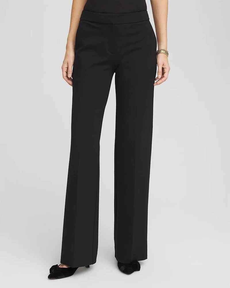 Emme Wide-Leg Trouser Ponte Pants
