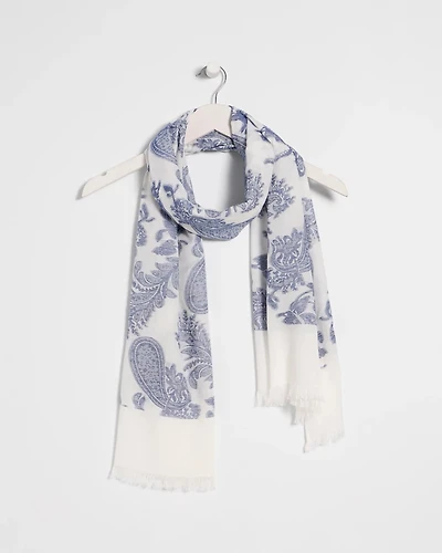 Paisley Jacquard Oblong Scarf