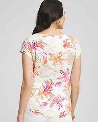 Touch of Cool™ Tropical Floral Dolman Tee