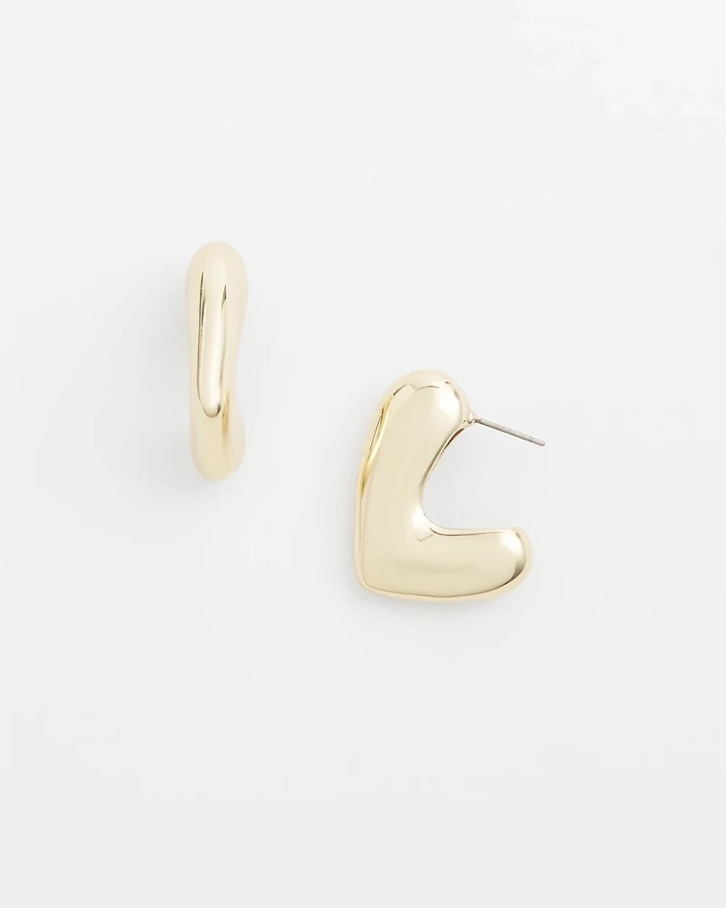 No Droop® Gold Tone Mini Hoops
