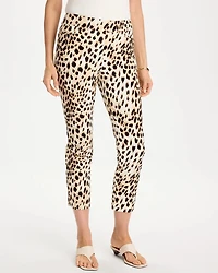 Animal Print Brigitte™ Slim Pull-On Crop Pant