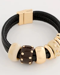 Embellished Rings Corded Bracelet