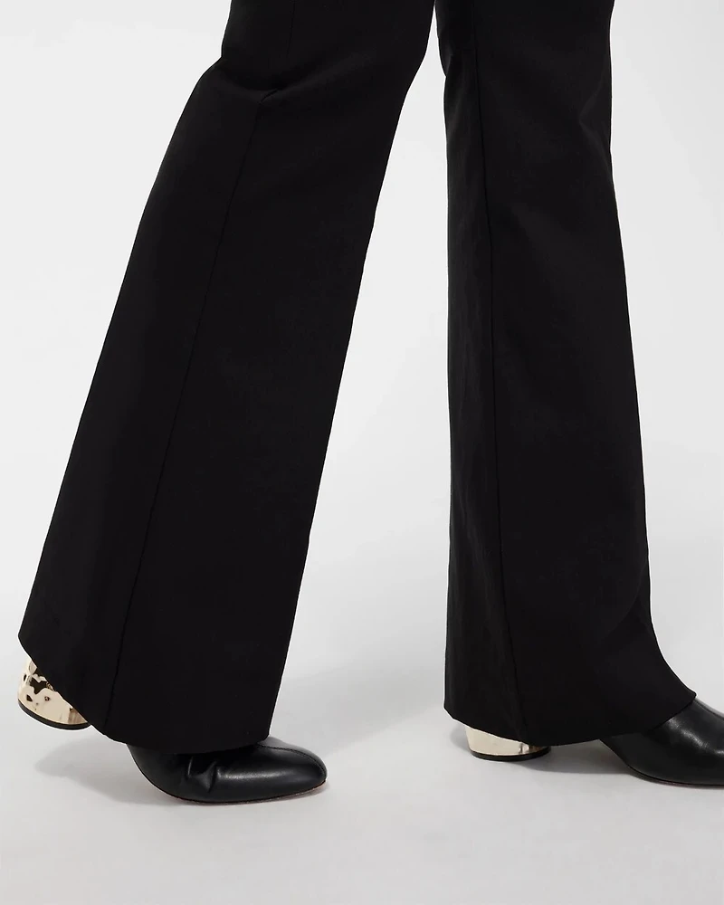 Wide Waistband Flare Pants