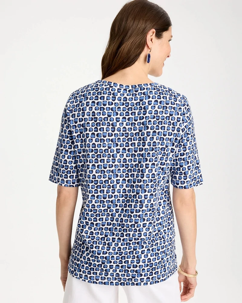 Cotton Slub Printed Tee