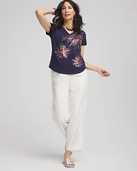 Fireworks Embellished Knit Tee