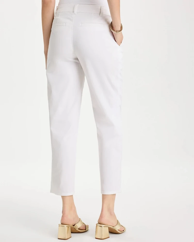 Relaxed Boyfriend Chino Crop Pants