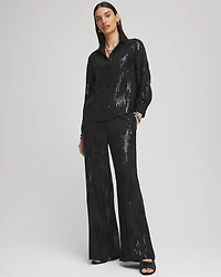 Sequin Wide Leg Pants