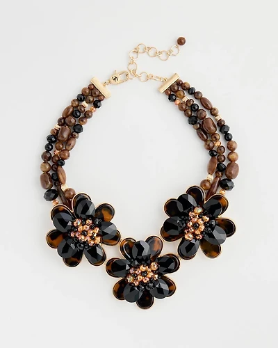 Chico's Originals Flower Bib Necklace