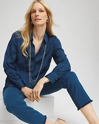 Jacquard Collared Shirt