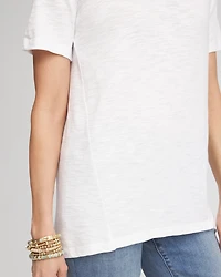 Cotton Slub V-Neck Tee