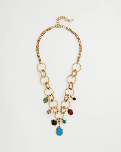 Charm Link Pendant Necklace
