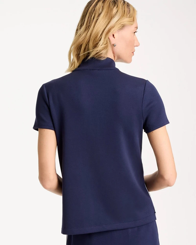 Zenergy® Soft Pique Piped Pullover