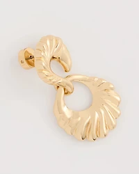 Golden Doorknocker Earrings