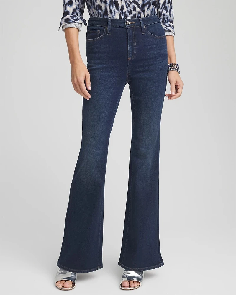 So Slimming® High Rise Flare Jeans