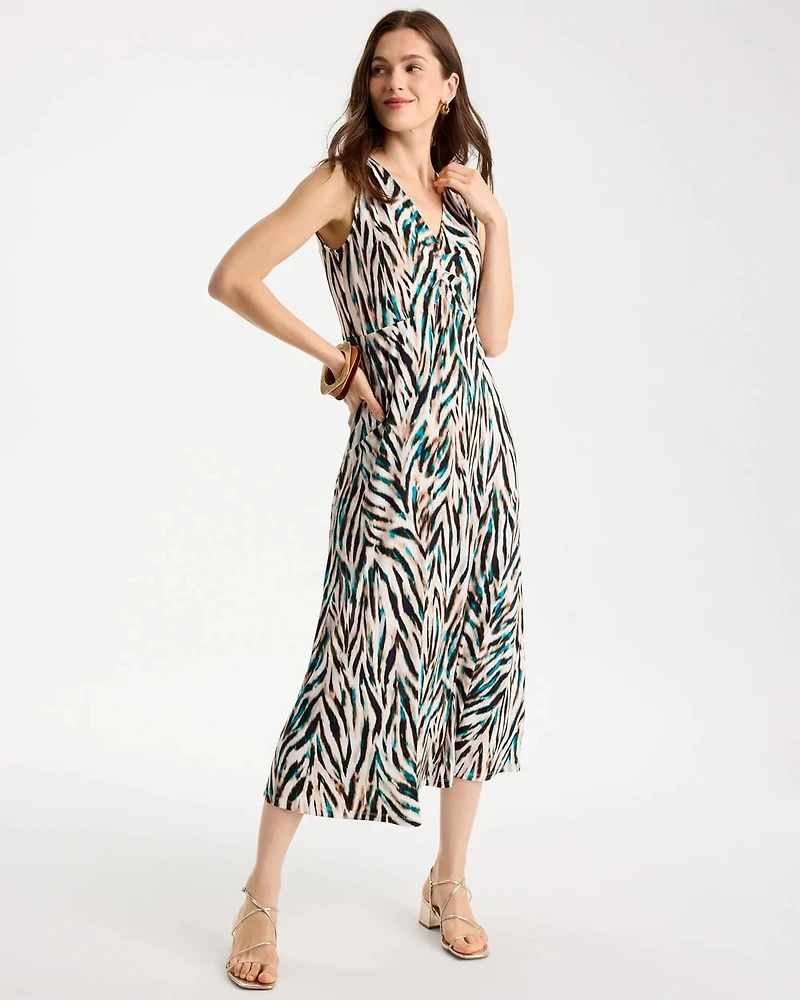 Animal Print Jersey Knit Dress