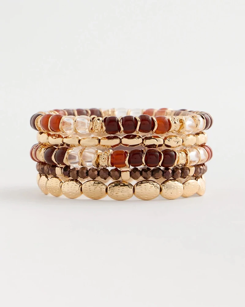 Layering Stretch Bracelet Set of Five