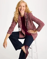 Tweed Sweater Blazer