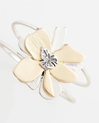 Floral Hinge Cuff Bracelet