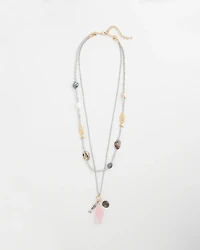 Chico's Originals White Jade Ocean Necklace