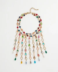 Chico’s Originals Iridescent Cascading Necklace
