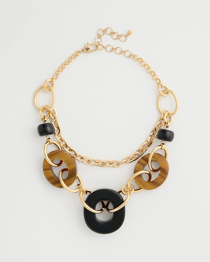 Artisanal Double-Strand Link Necklace