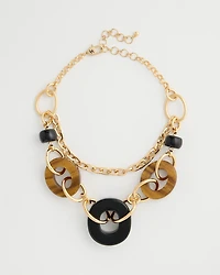 Artisanal Double-Strand Link Necklace