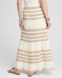 Crochet Gauze Trim Skirt