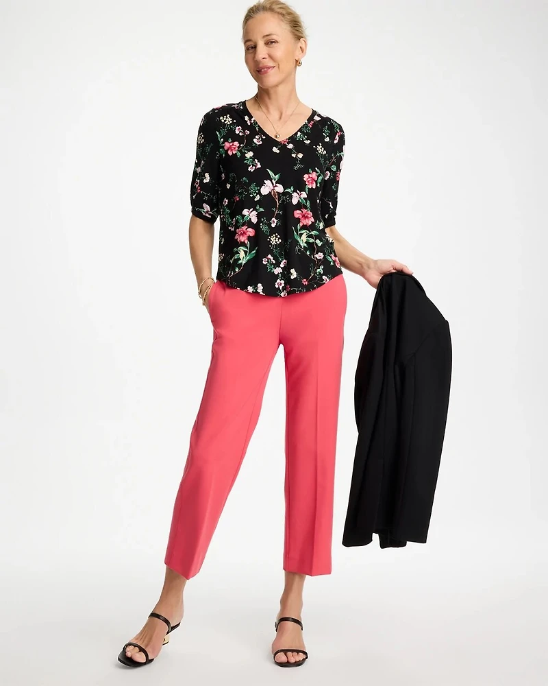 Kyoto Shirred Elbow Sleeve Tee