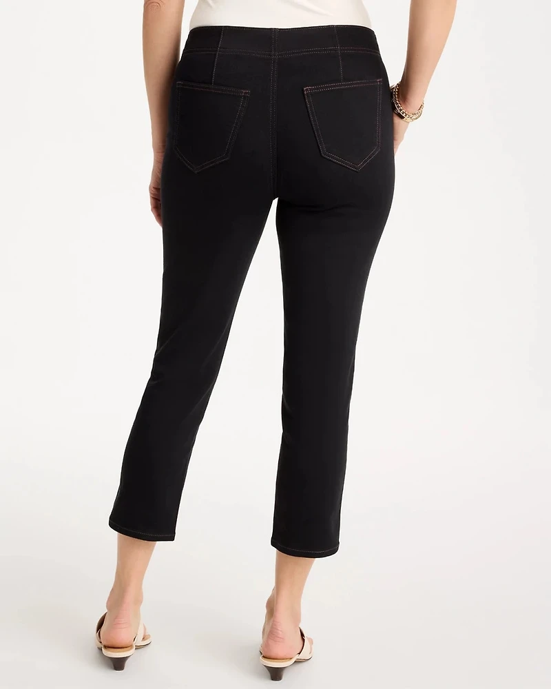 Pull-On Capri Jeans